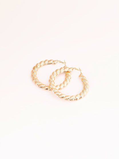 Limelight - Carved Hoop Earrings