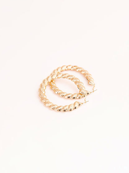 Limelight - Carved Hoop Earrings