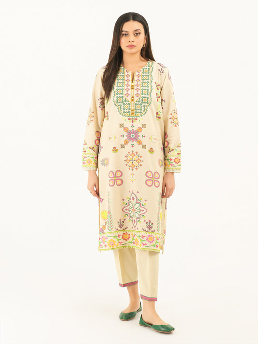 2 Piece Karandi Suit-Printed (Pret)