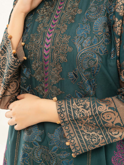 2 Piece Jacquard Suit-Embroidered (Pret)