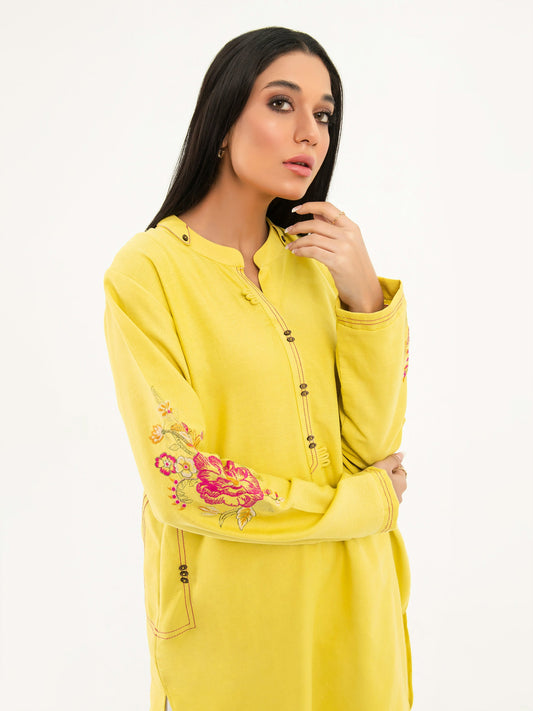 Limelight - Khaddar Shirt-Embroidered (Pret)