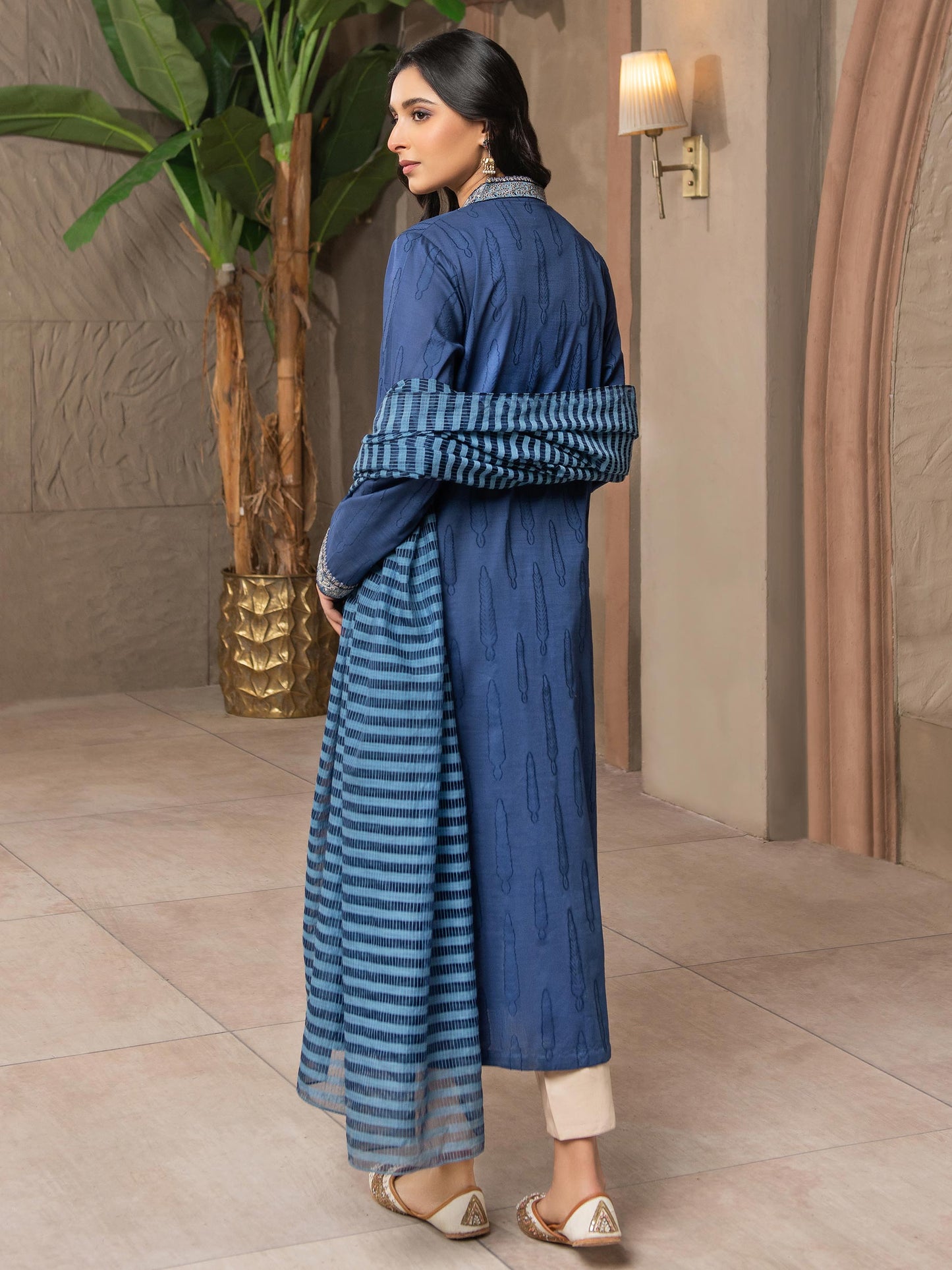 Limelight - 2 Piece Jacquard Suit-Embroidered (Unstitched)