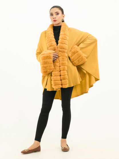 Limelight - Fur Cape Shawl