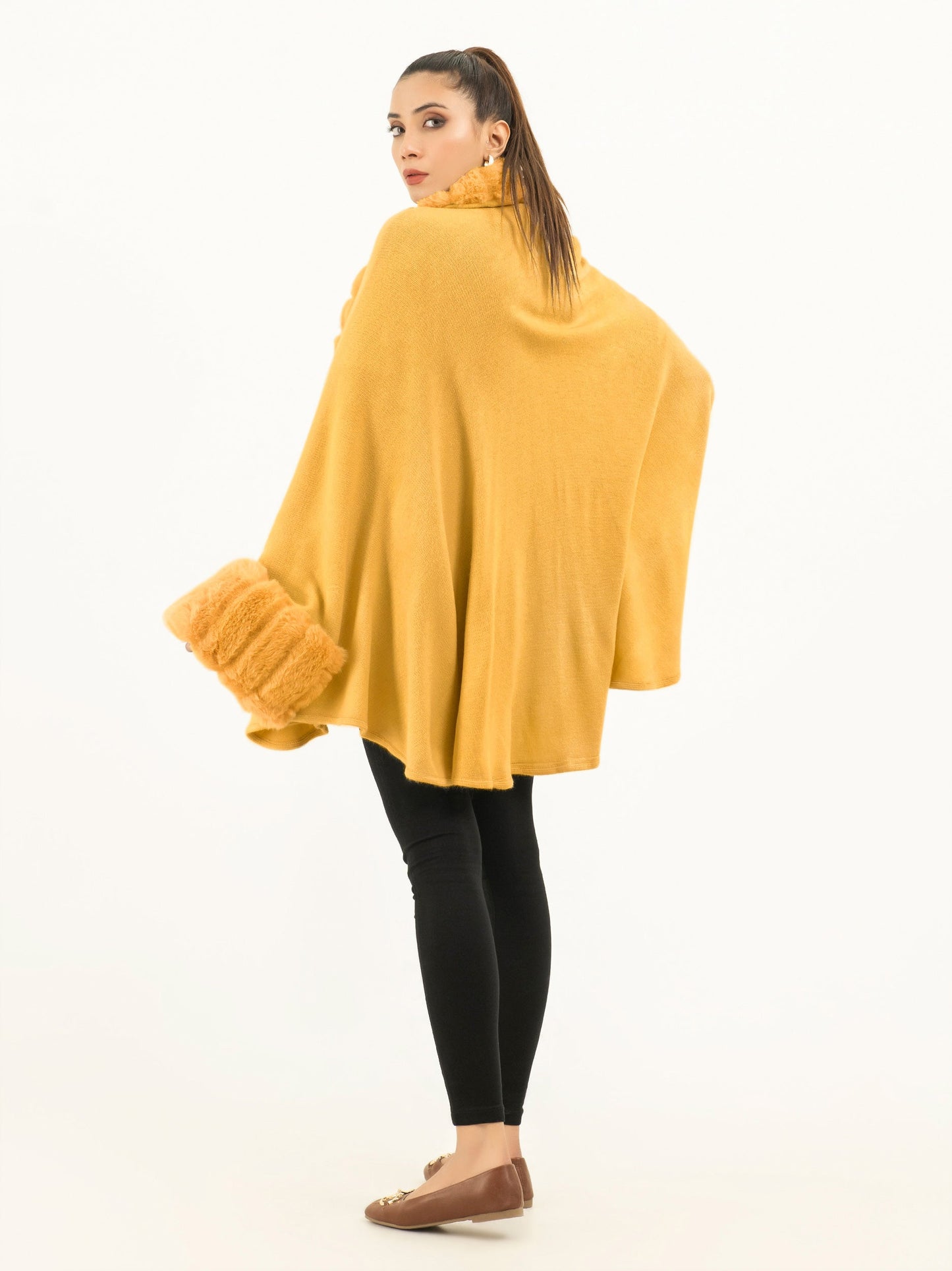 Limelight - Fur Cape Shawl