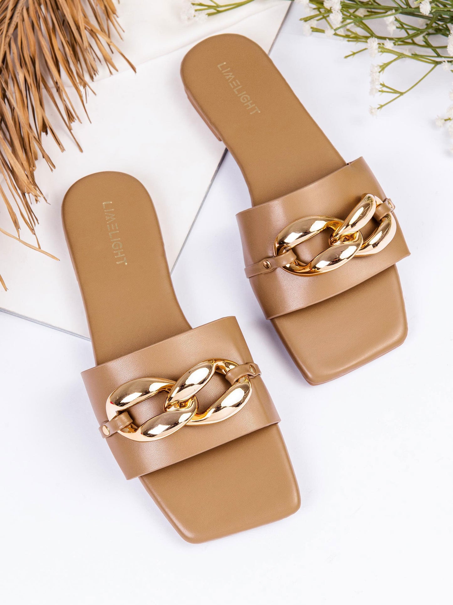 Limelight - Chain Embellished Flats
