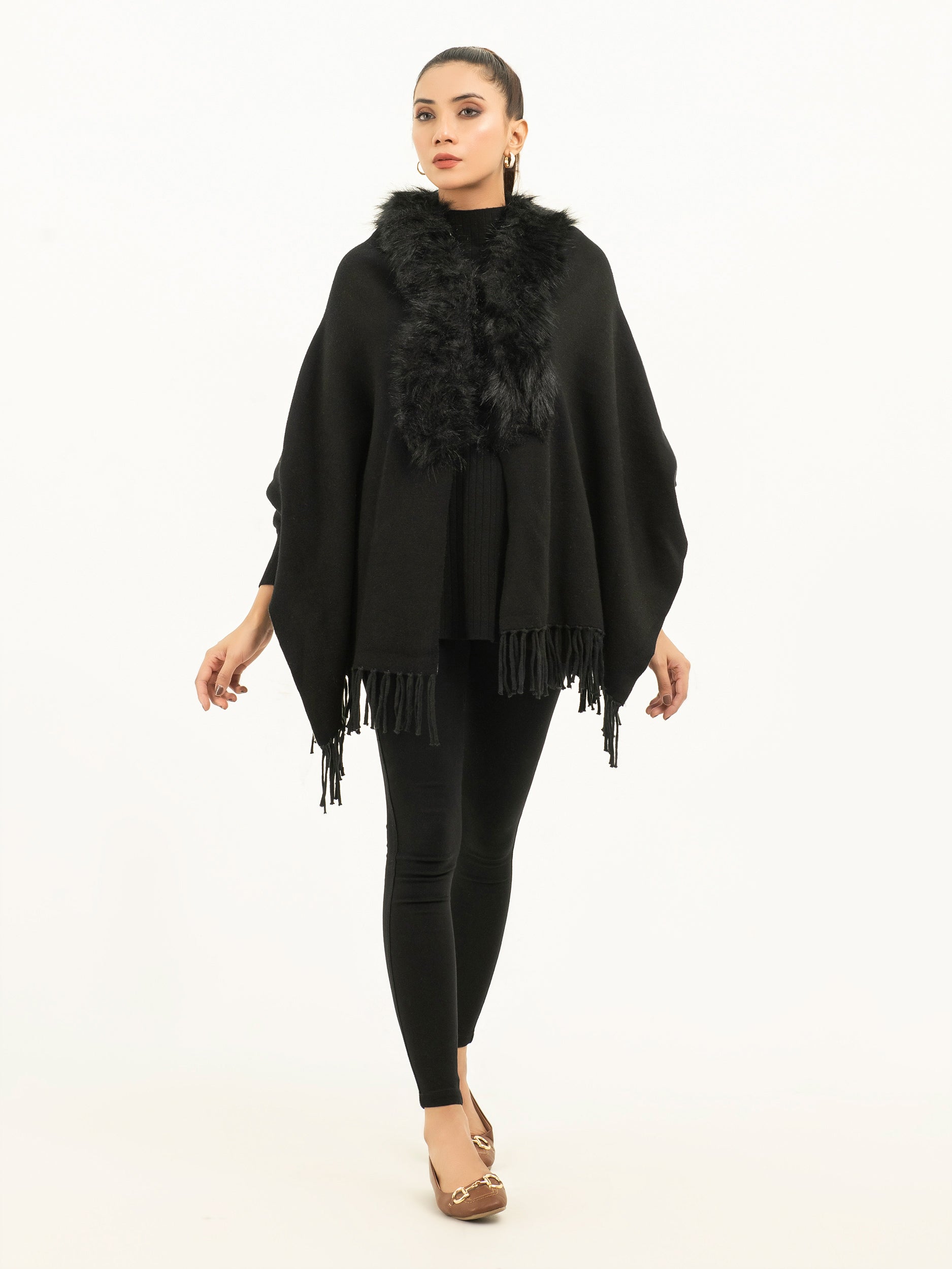 Limelight Fur Cape Shawl –
