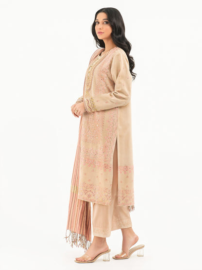 Limelight - 3 Piece Karandi Suit-Embroidered (Pret)