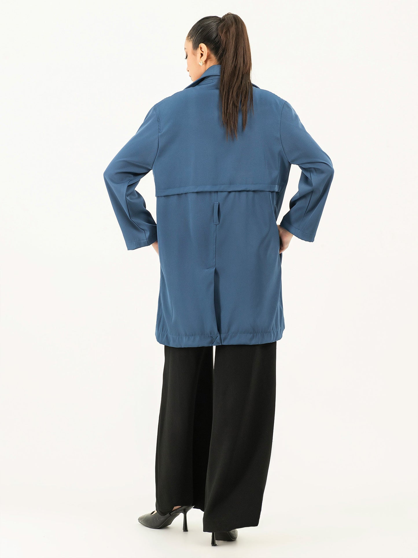 Belted Viscose Coat