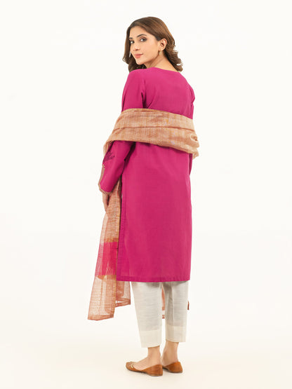 2 Piece Winter Cotton Suit-Embroidered (Pret)