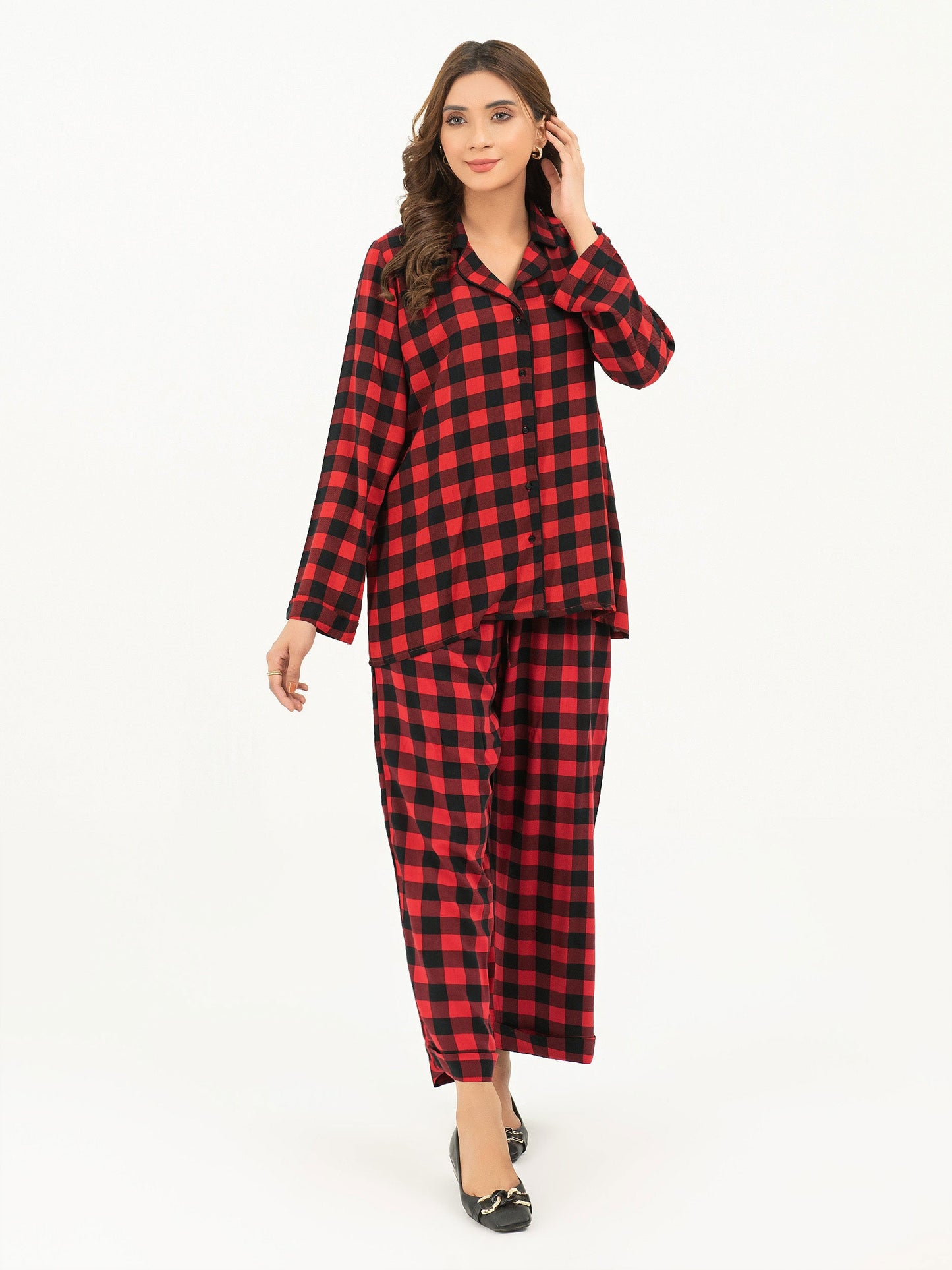 Checkered Linen Co-Ord Set