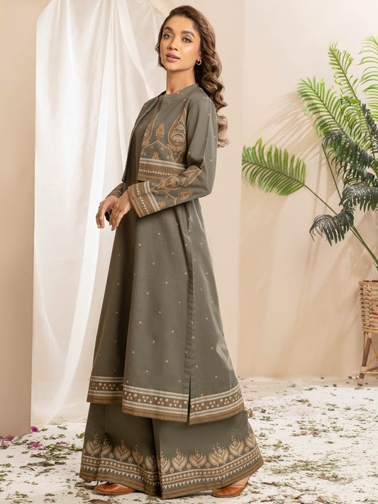 2 Piece Khaddar Suit-Paste Prin(Unstitched)