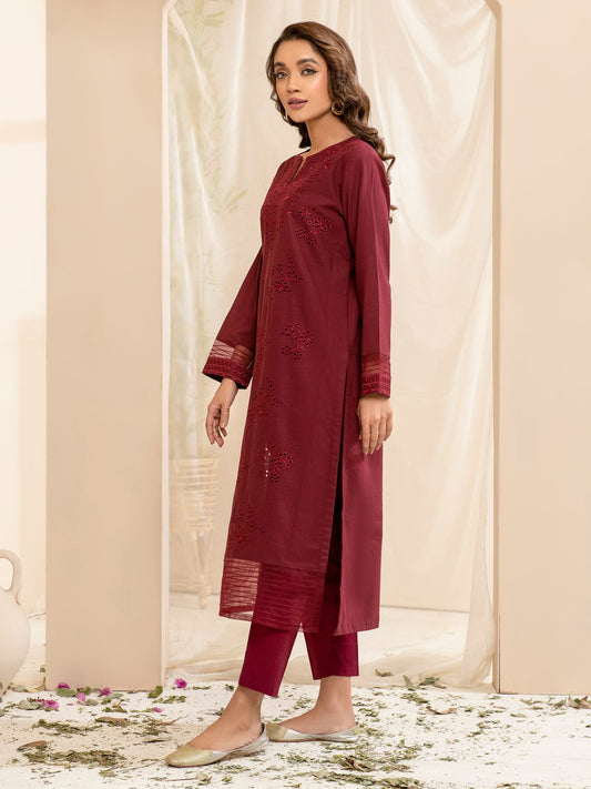 Limelight - 2 Piece Yarn Dyed Suit-Embroidered (Unstitched)