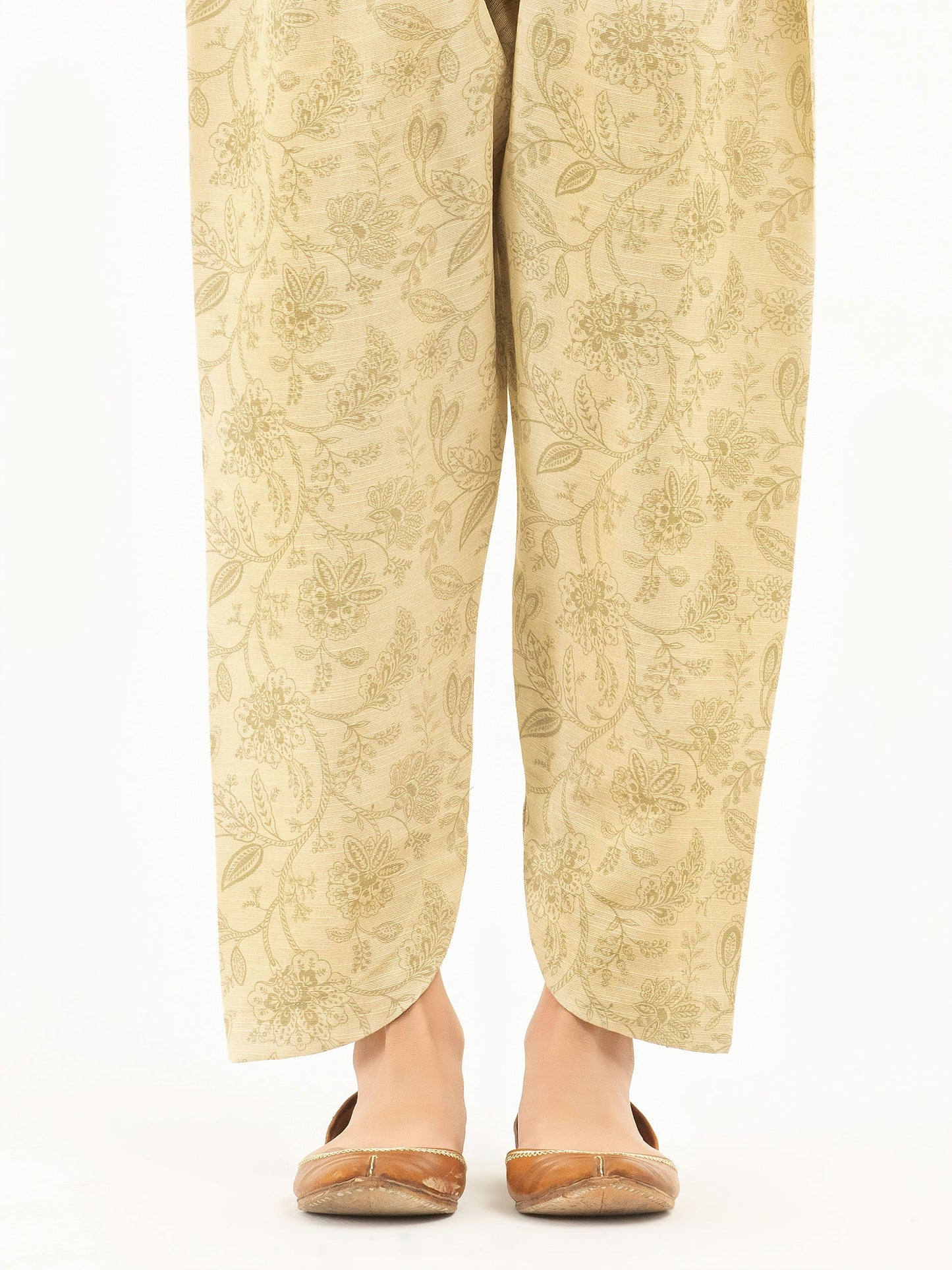 Printed Khaddar Trousers(Pret)