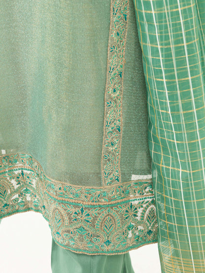 3 Piece Net Suit-Embroidered (Pret)