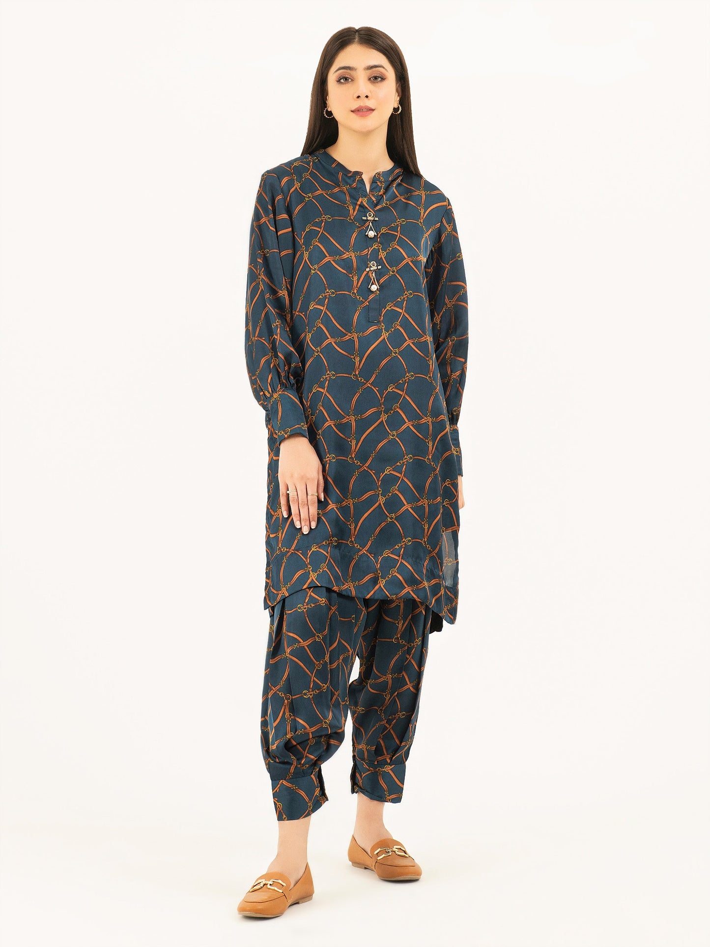 Limelight - 2 Piece Silk Suit-Printed (Pret)