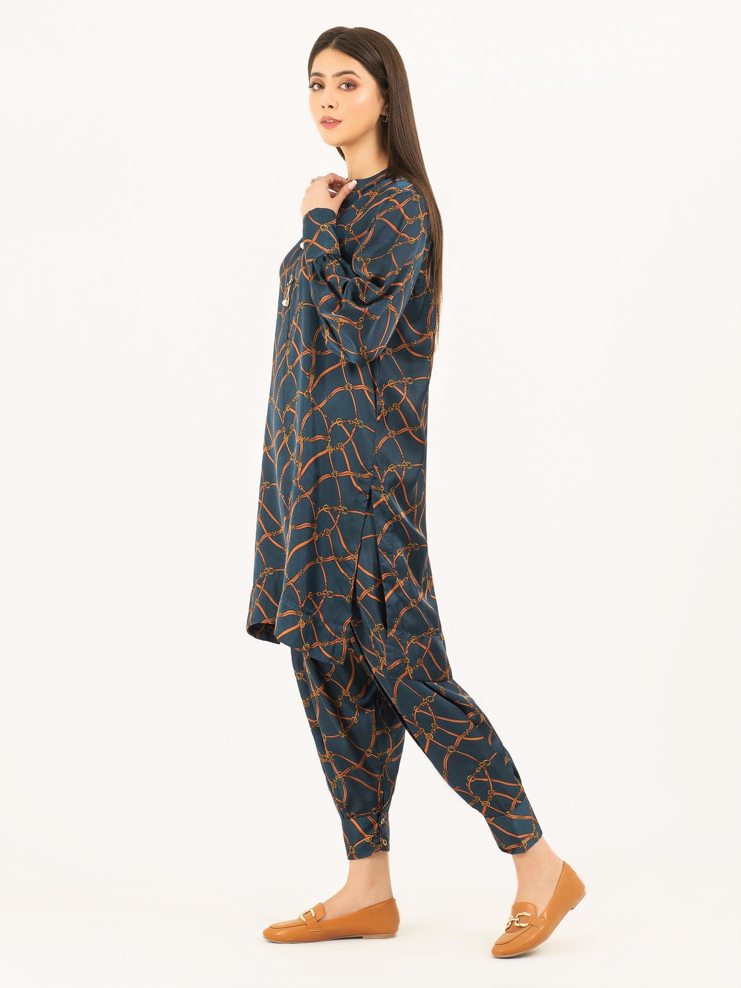 Limelight - 2 Piece Silk Suit-Printed (Pret)