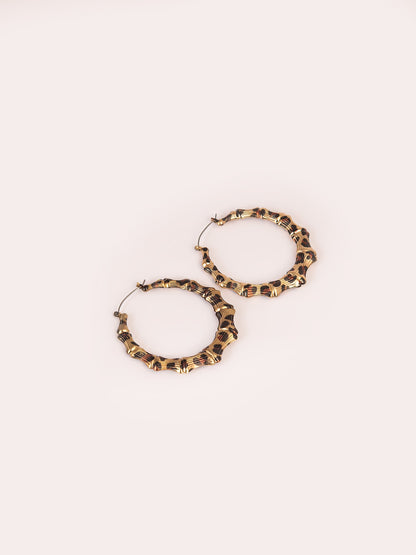 Limelight - Animal Pattern Hoop Earrings