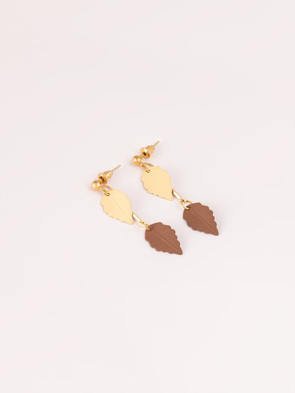 Limelight - Leaf-Shape Drop Earrings