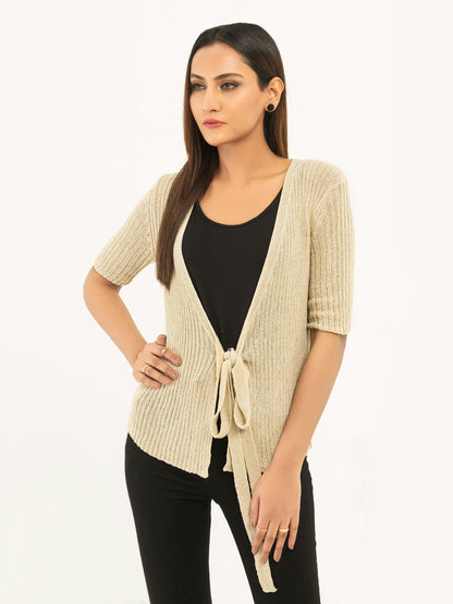 Knitted Tie Knot Cardigan