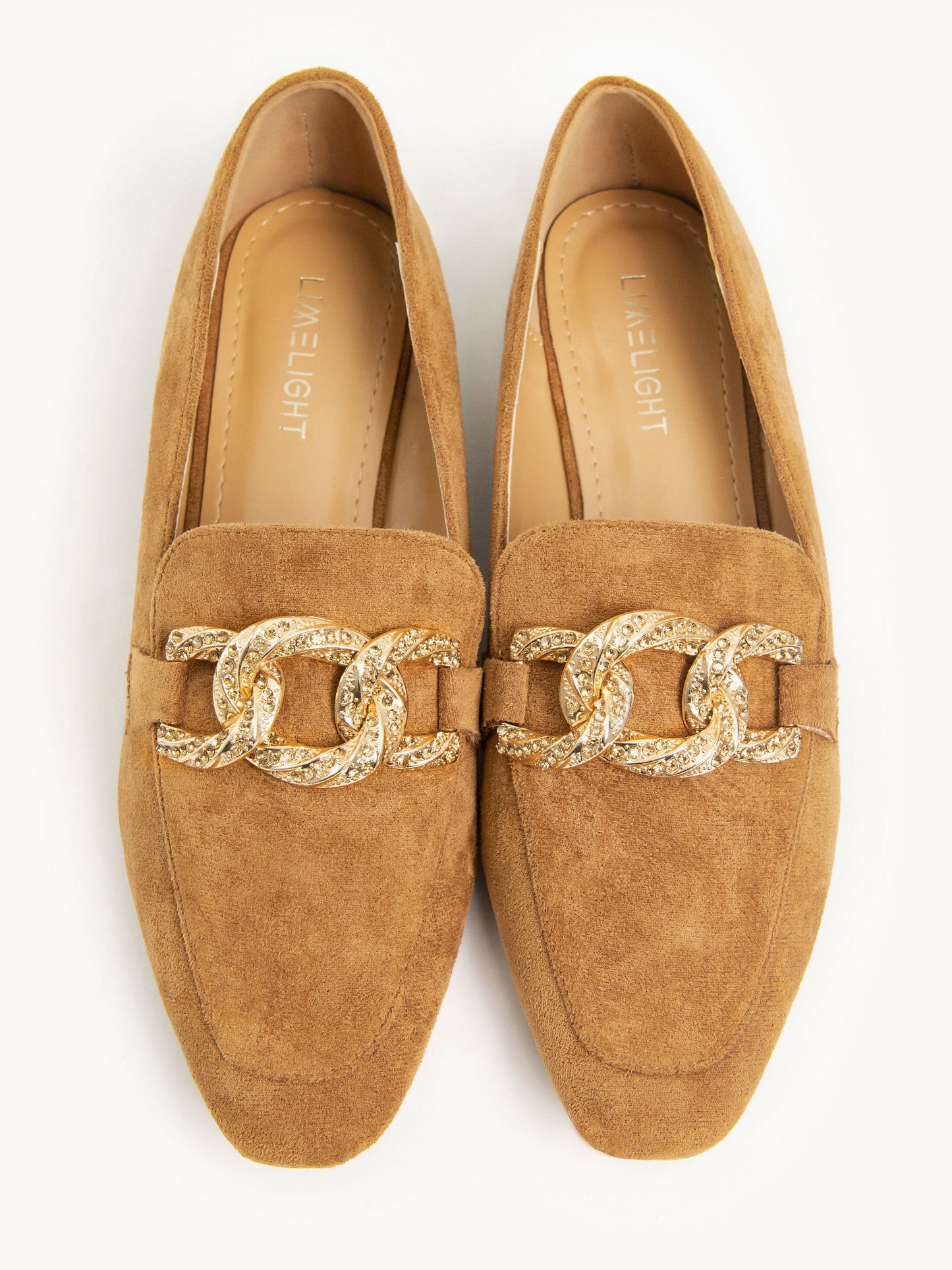 Embellished Suede Loafers