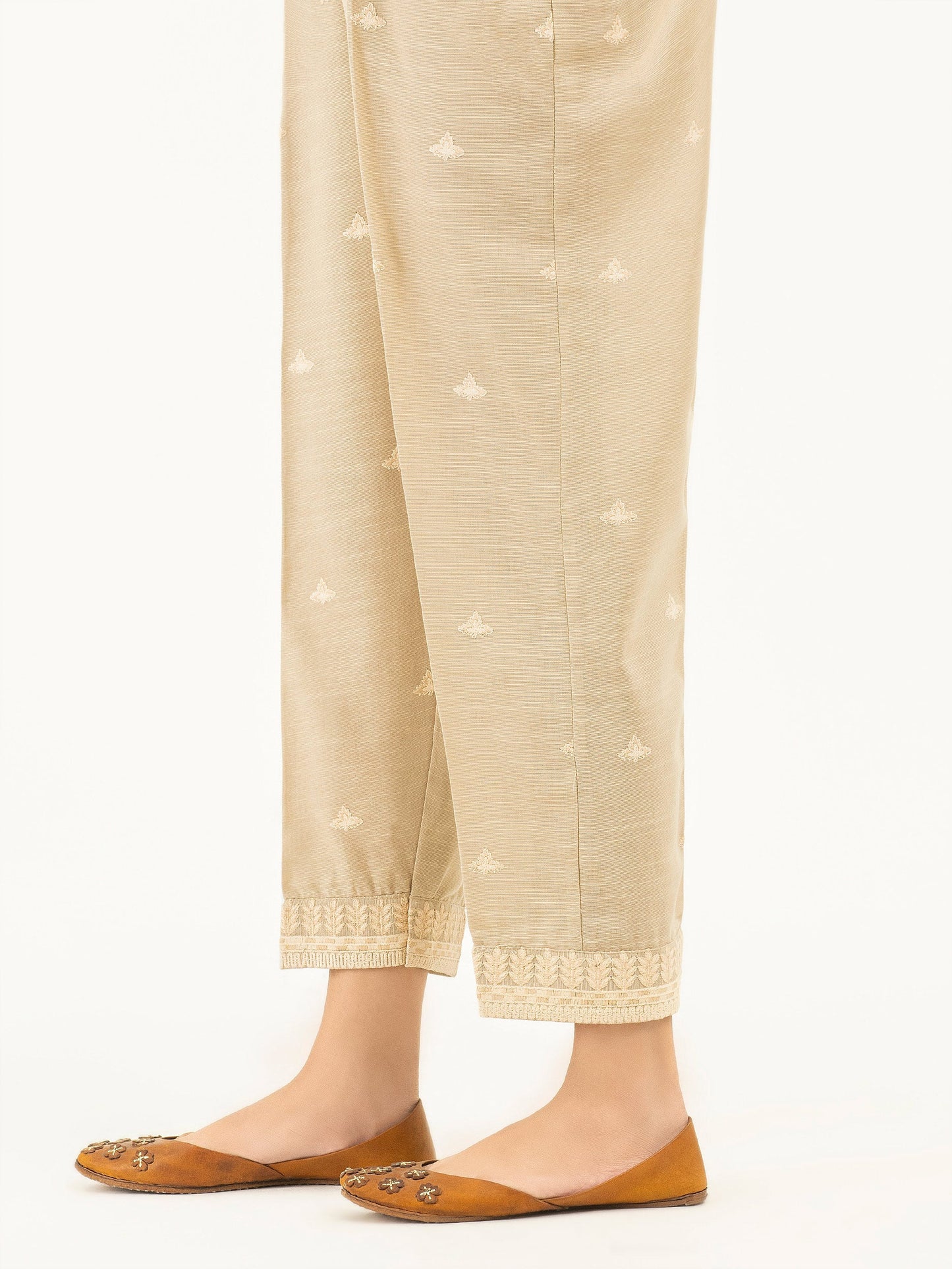 Embroidered Khaddar Trousers(Pret)