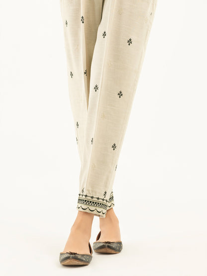 Embroidered Khaddar Trousers(Pret)