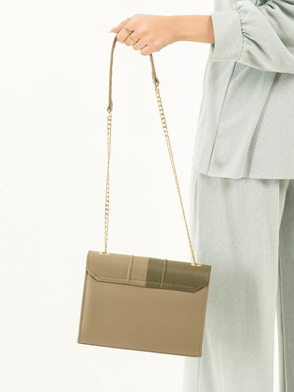 Two Tone Box Handbag