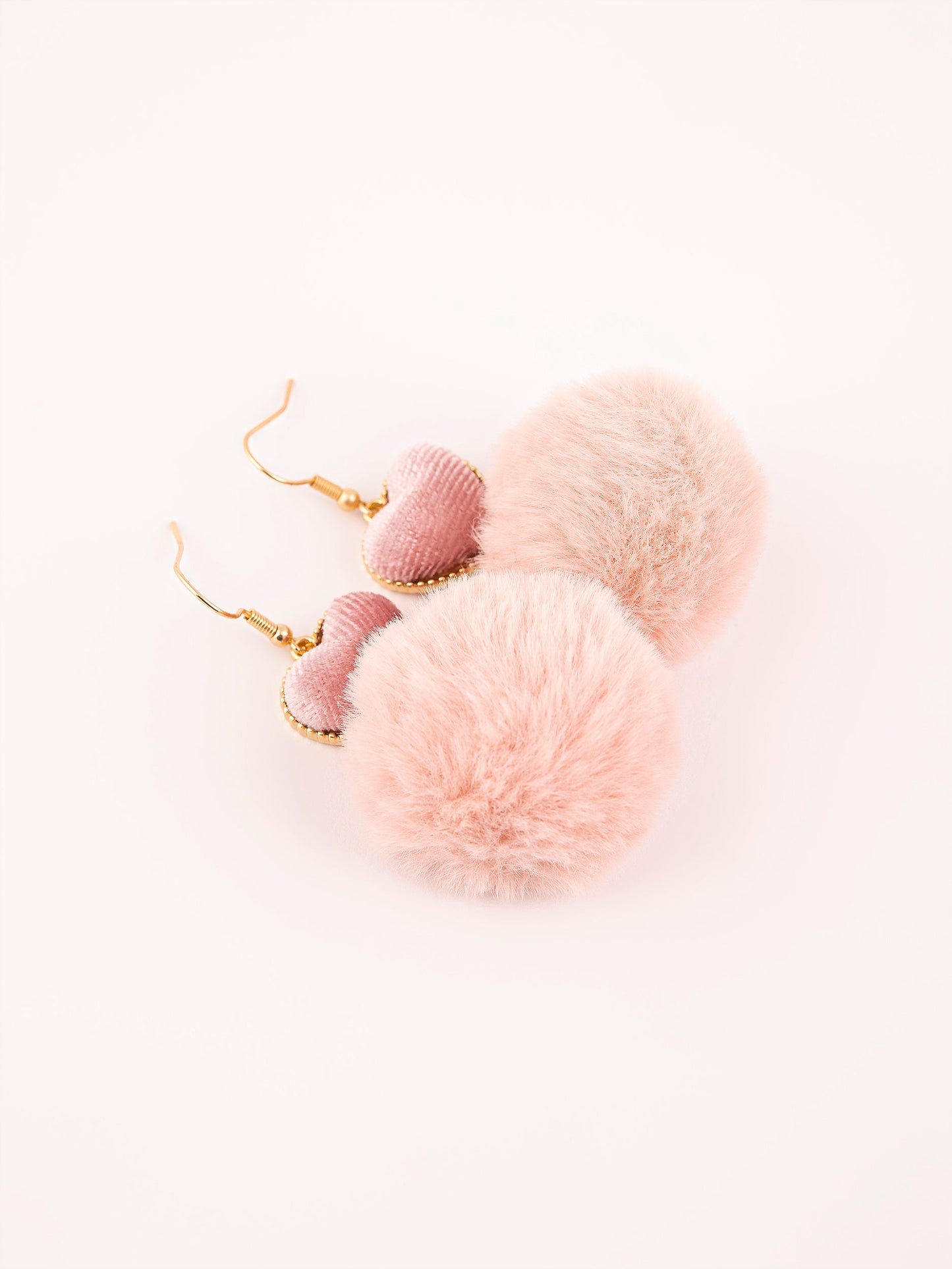 Limelight - Heart Pompom Drop Earrings