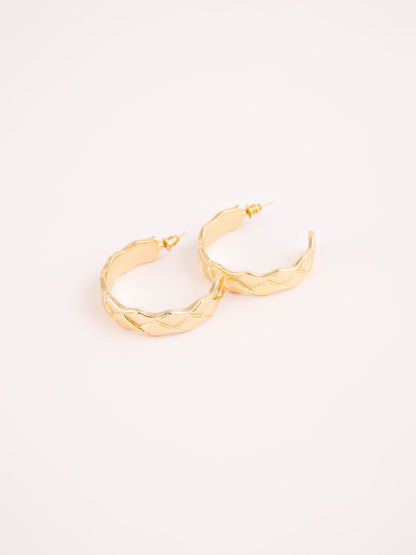 Limelight - Metallic C-Hoop Earrings