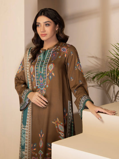 Limelight - 2 Piece Linen Suits-Printed (Unstitched)