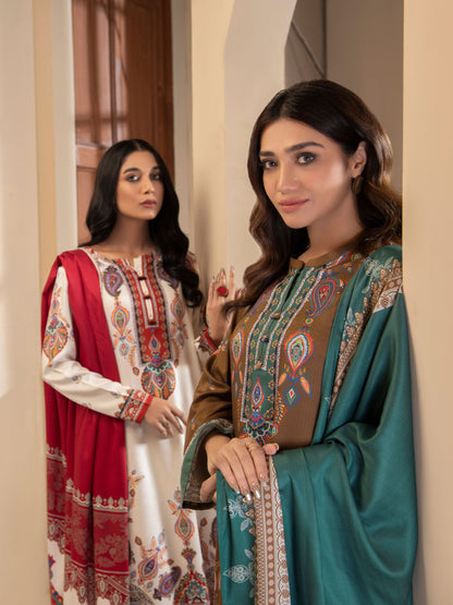 Limelight - 2 Piece Linen Suits-Printed (Unstitched)