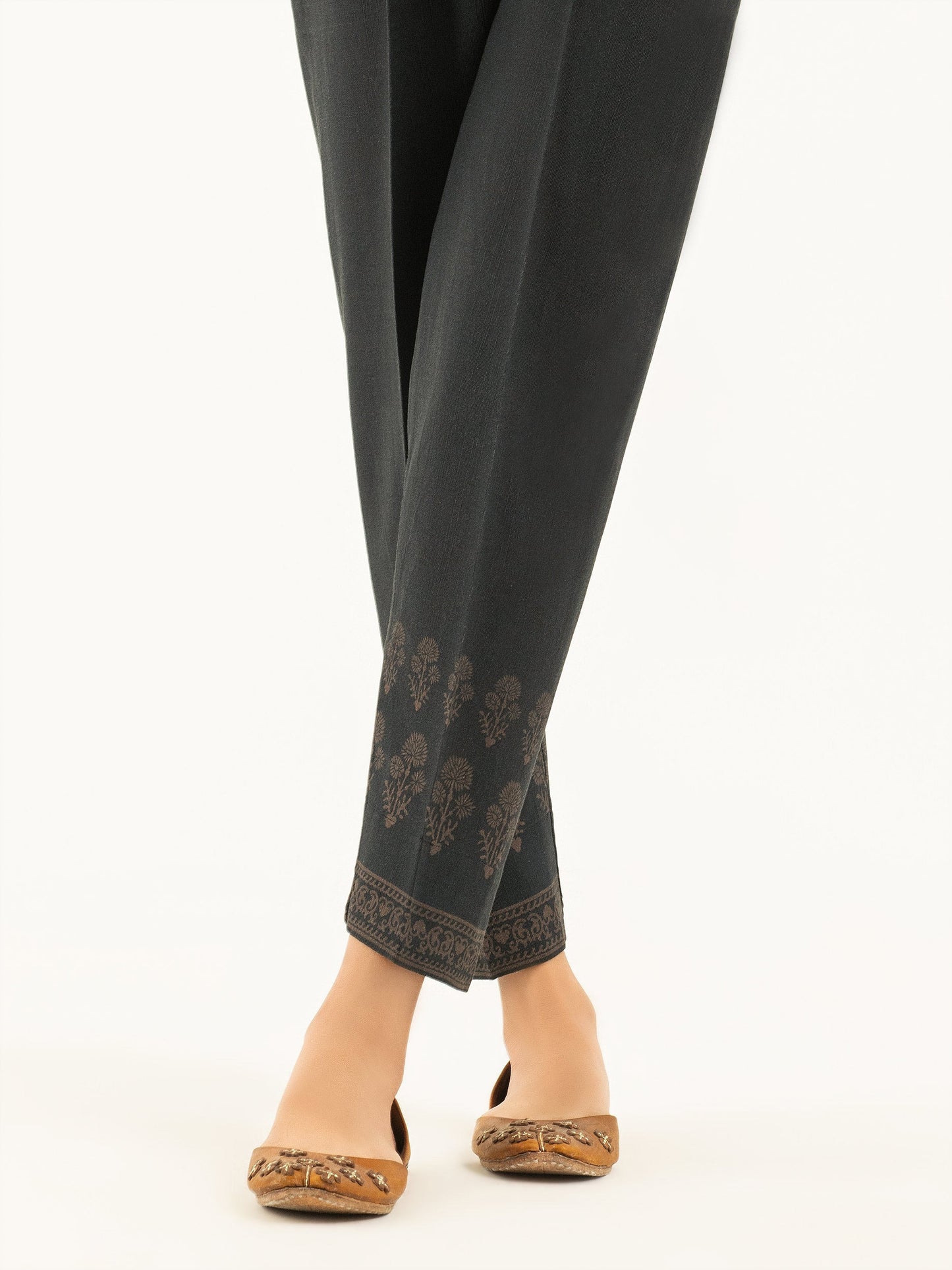 Limelight - Printed Khaddar Trousers(Pret)