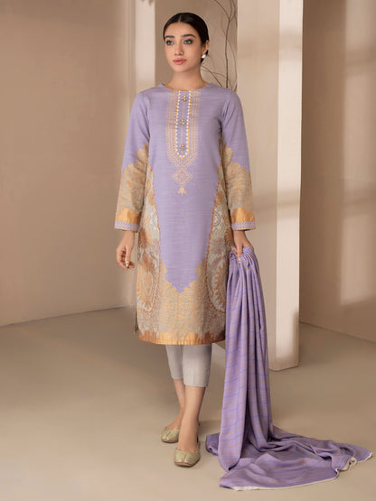 2 Piece Khaddar Suit-Pasted (Unstitched)