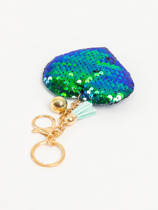 Limelight - Sequined Heart Keychain