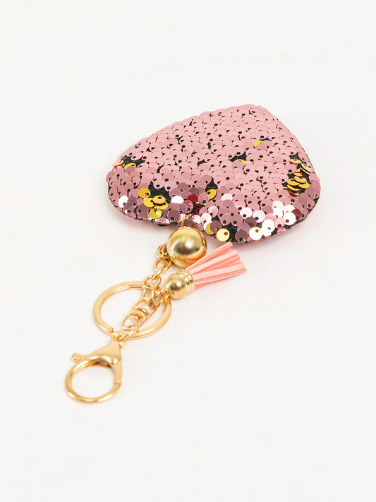 Limelight - Sequined Heart Keychain