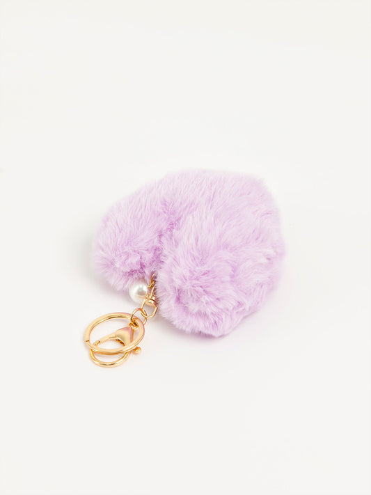 Limelight - Heart-Shape Pompom Keychain