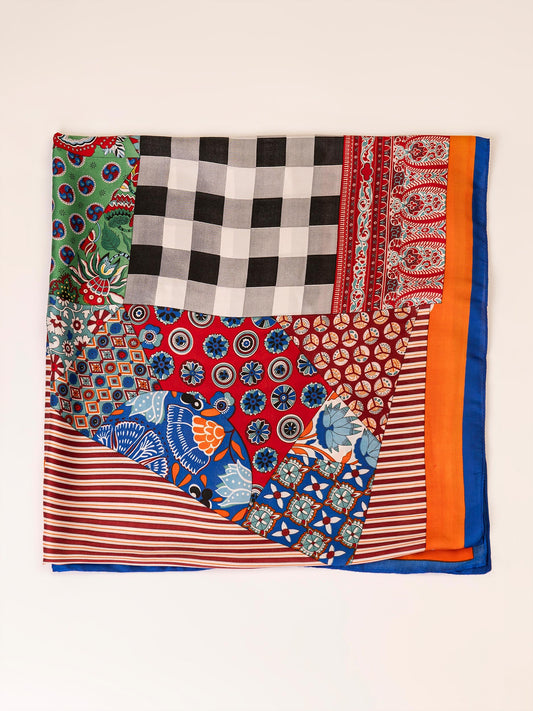 Limelight - Multi-Tone Printed Silk Scarf