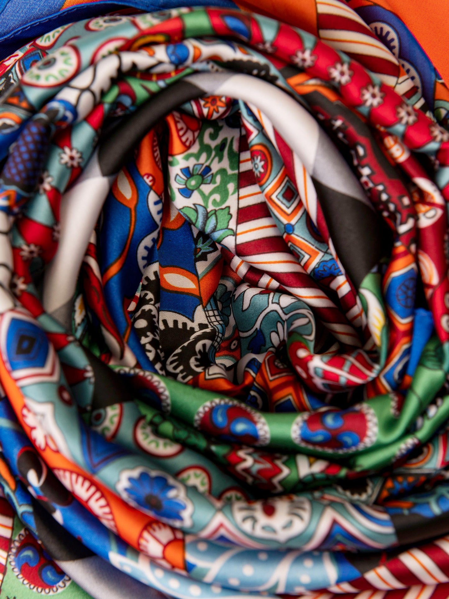 Limelight - Multi-Tone Printed Silk Scarf