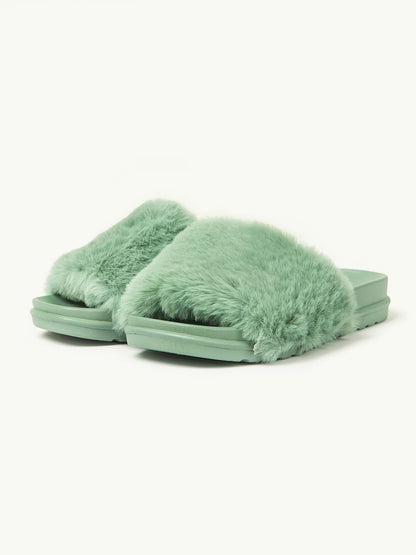 Faux Fur Sliders