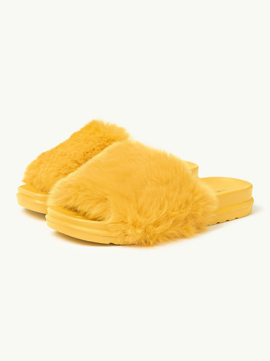 Faux Fur Sliders