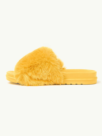 Faux Fur Sliders
