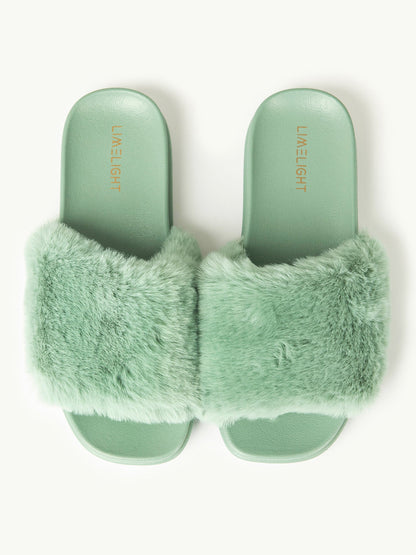 Faux Fur Sliders