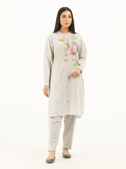 2 Piece Khaddar Suit-Embroidered (Pret)