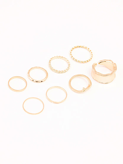 Limelight - Metallic Gold Ring Set