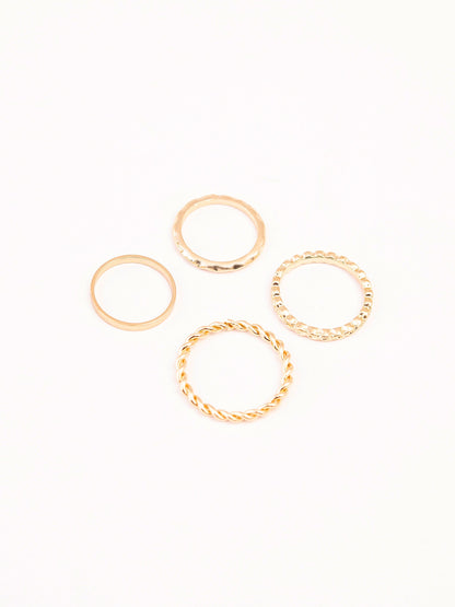 Limelight - Metallic Gold Ring Set