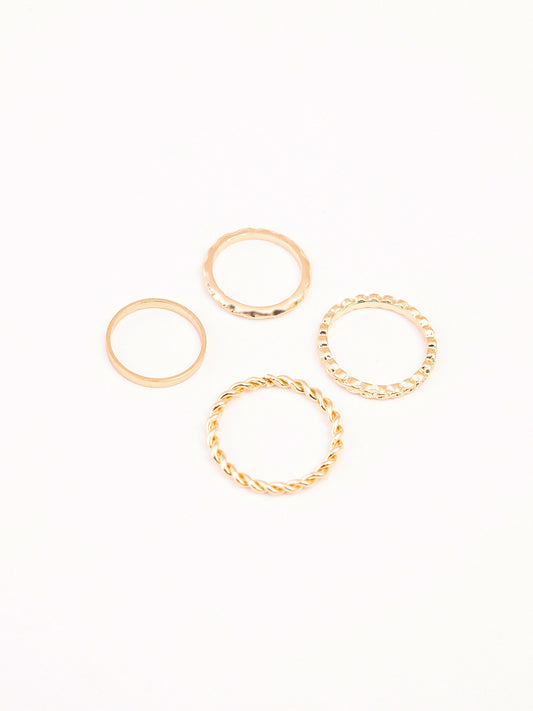 Limelight - Metallic Gold Ring Set