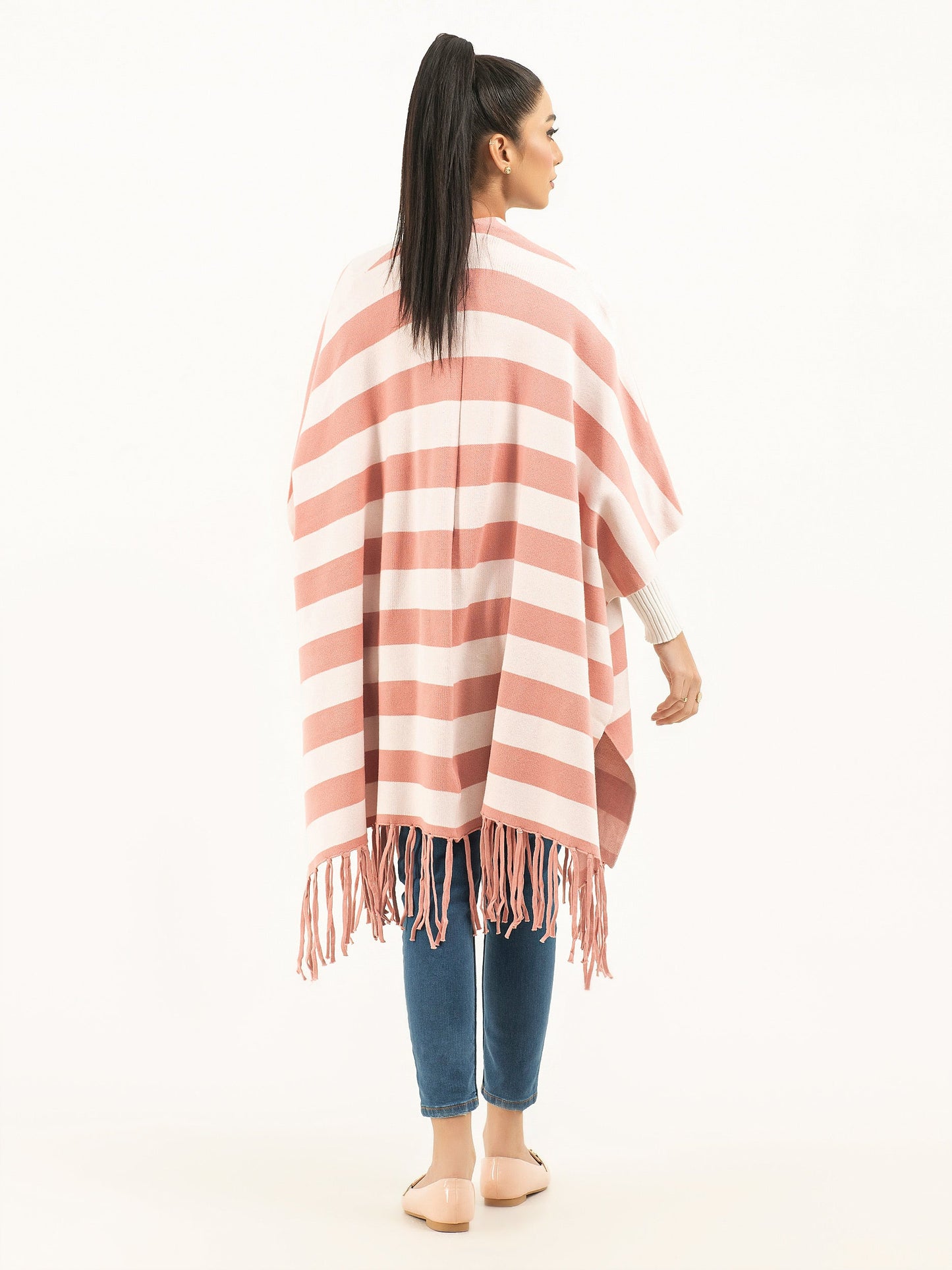 Limelight - Striped Cape Shawl