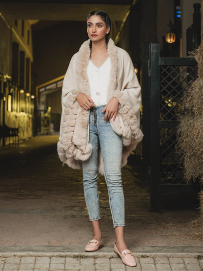 Limelight - Vintage Fur Cape Shawl