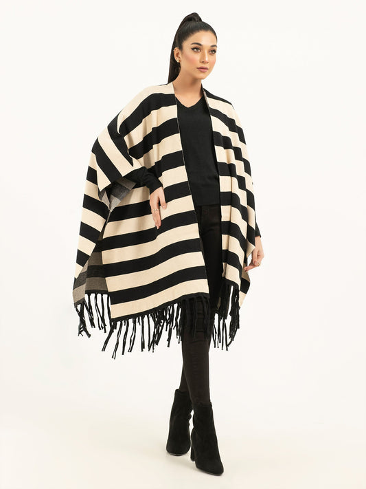 Limelight - Striped Cape Shawl