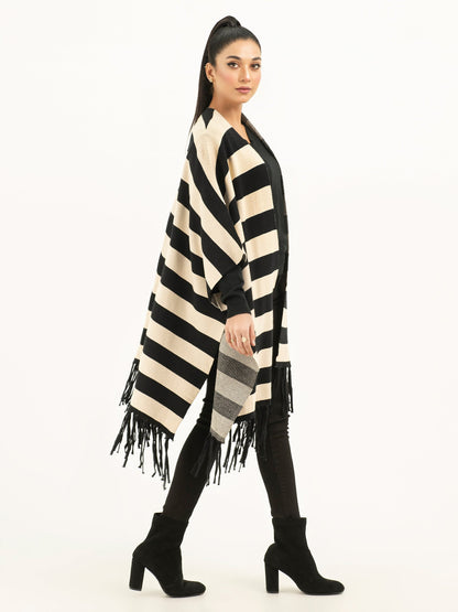 Limelight - Striped Cape Shawl